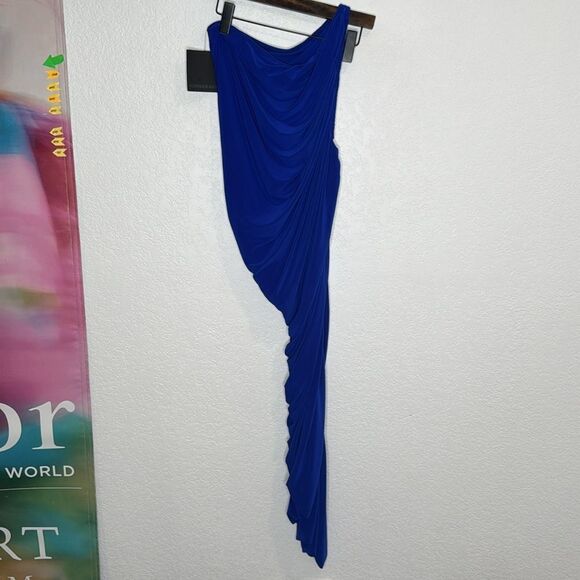 NWT NORMA KAMALI Diana Dress in Berry Blue Revolve Large - Picture 6 of 12